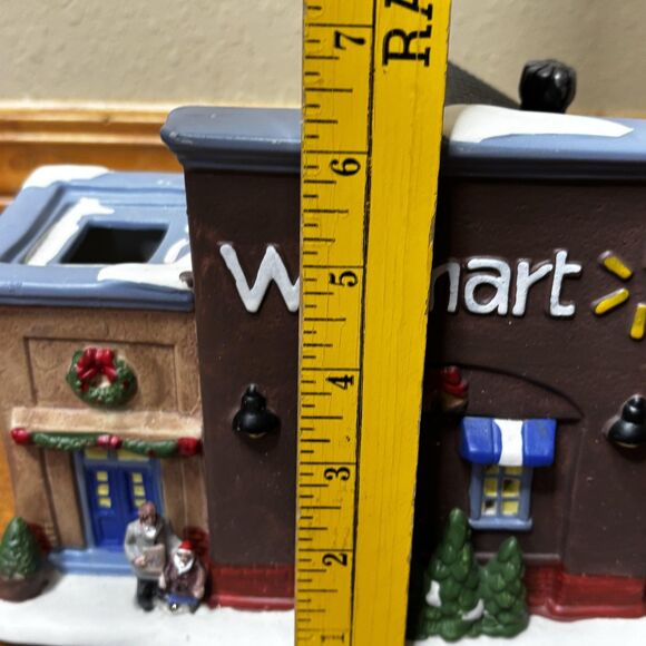 Walmart Village Collection 2018 Christmas Store Ceramic Light Up Decoration 12x7 - Picture 7 of 12